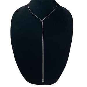 Gunmetal Adjustable Slider Necklace